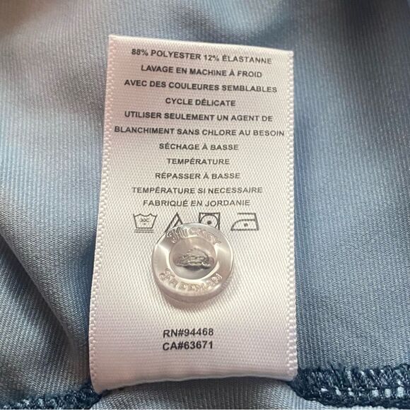 Hickey Freeman Blue Geo Design Short Sleeve Polo Shirt Size XXL - Picture 5 of 12